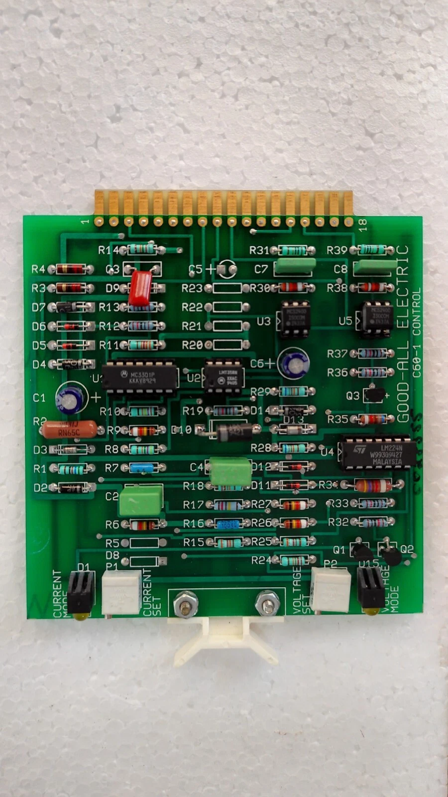 Good-All Electric C60-1 Control Board PCB Part Number 0028356